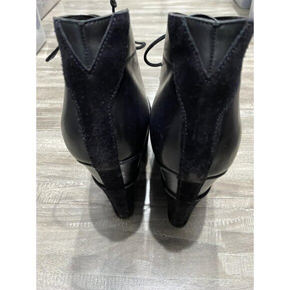 Yves Saint Laurent YSL Ariane 90 platform wedge lace up booties Size 39,5 - Picture 8 of 8